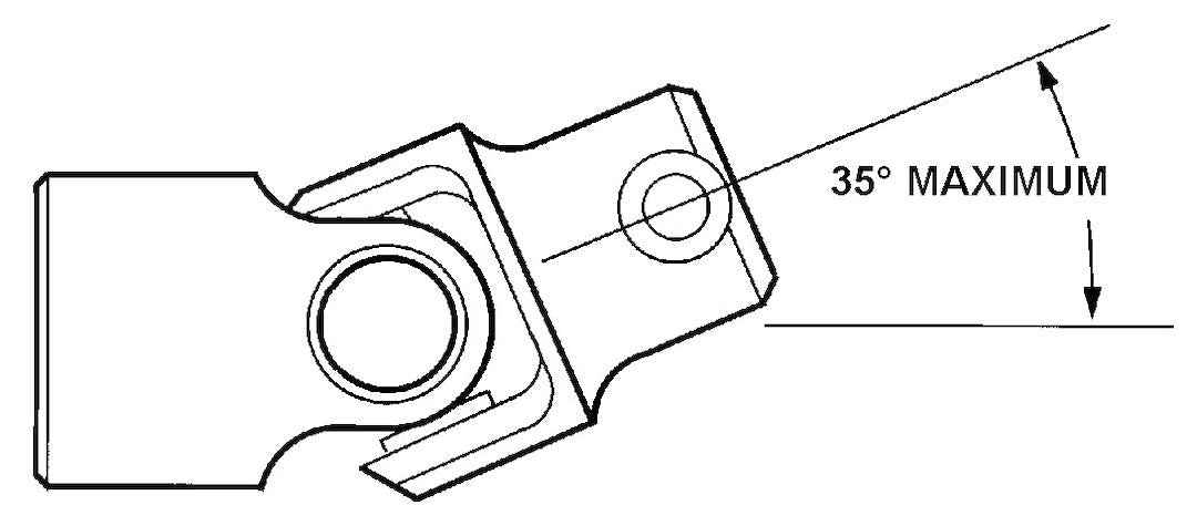 Borgeson 014352 Steel Street U-Joint, 1-48 and 1-in DD