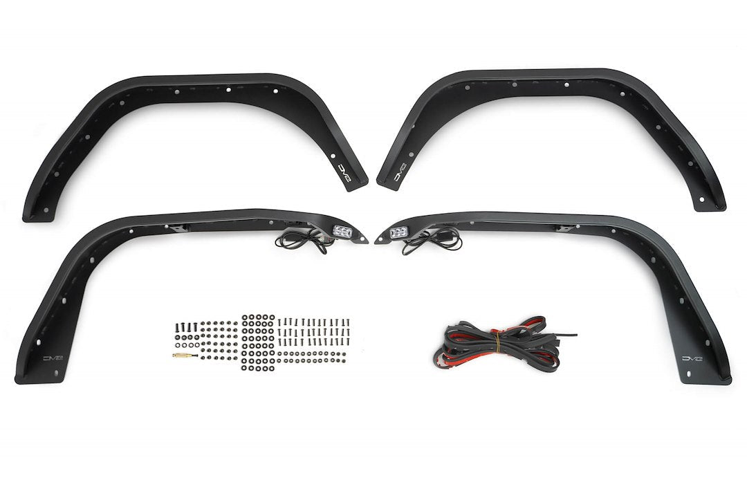 DV8 Offroad FDJL-07 Slim Flat Fender Flares