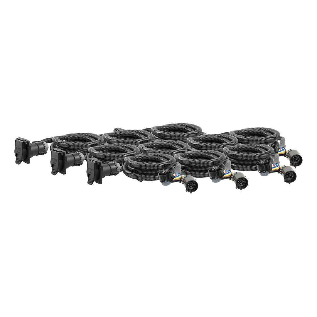CURT Trailer Wiring Connector Extension - 7-Way Molded Socket – 56070010