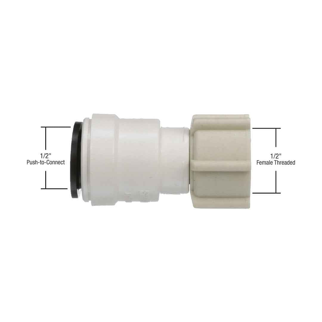AquaLock 1/2 CTS to 1/2 NPS Straight Swivel Adapter – 0959085