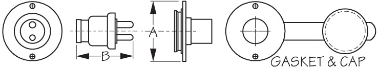 Sea Dog 426142-1 Polarized Power-Port Socket