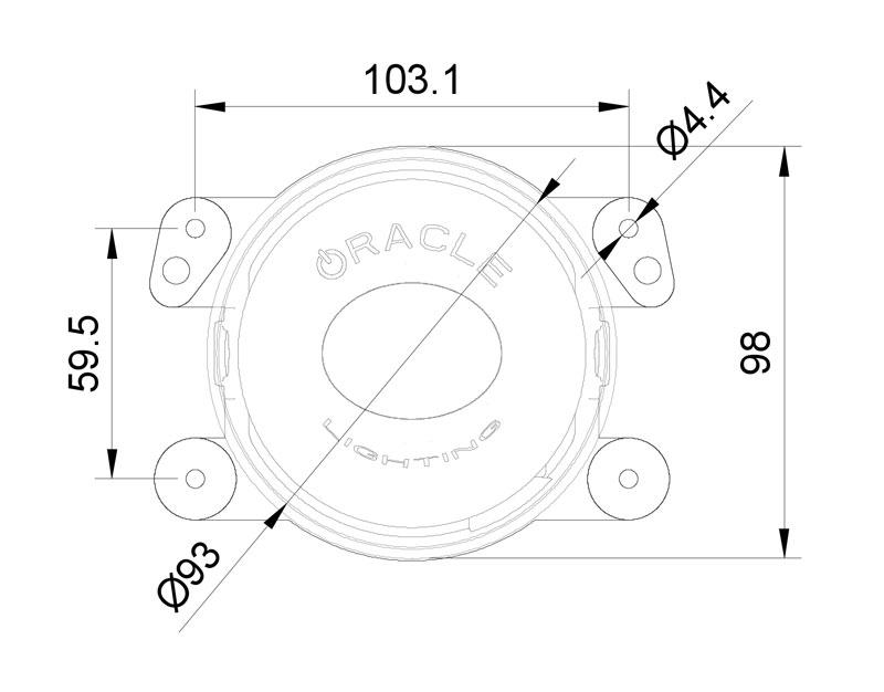 Oracle Lighting 5846-001 Wrangler LED Driving and Fog Lamp