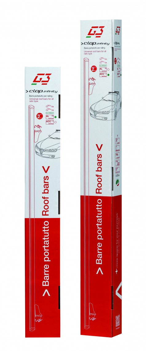 G3 S.P.A. 61.300 Roof-Railing Crossmember Pair