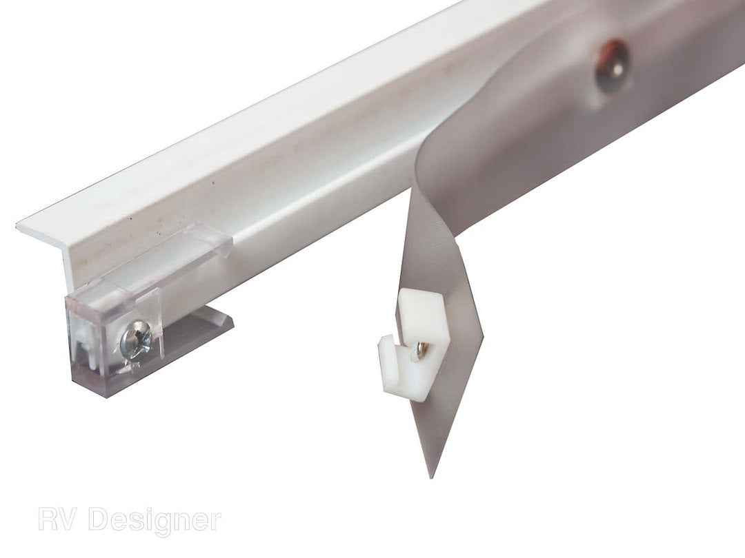 RV Designer A501 White 45-Inch Ceiling Curtain-Rail Kit