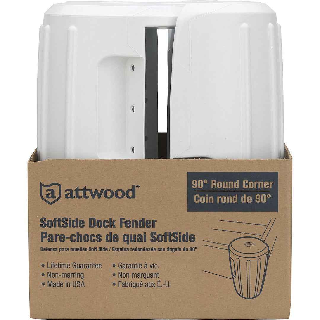 Attwood Marine 93534-1 Boat Dock Edge - Round Corner Dock Guard, 7 in