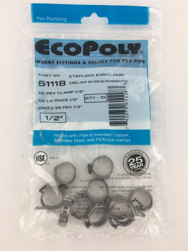 Elkhart Supply Hose Clamp (61118) – Maximum Diameter: 1/2 Inch