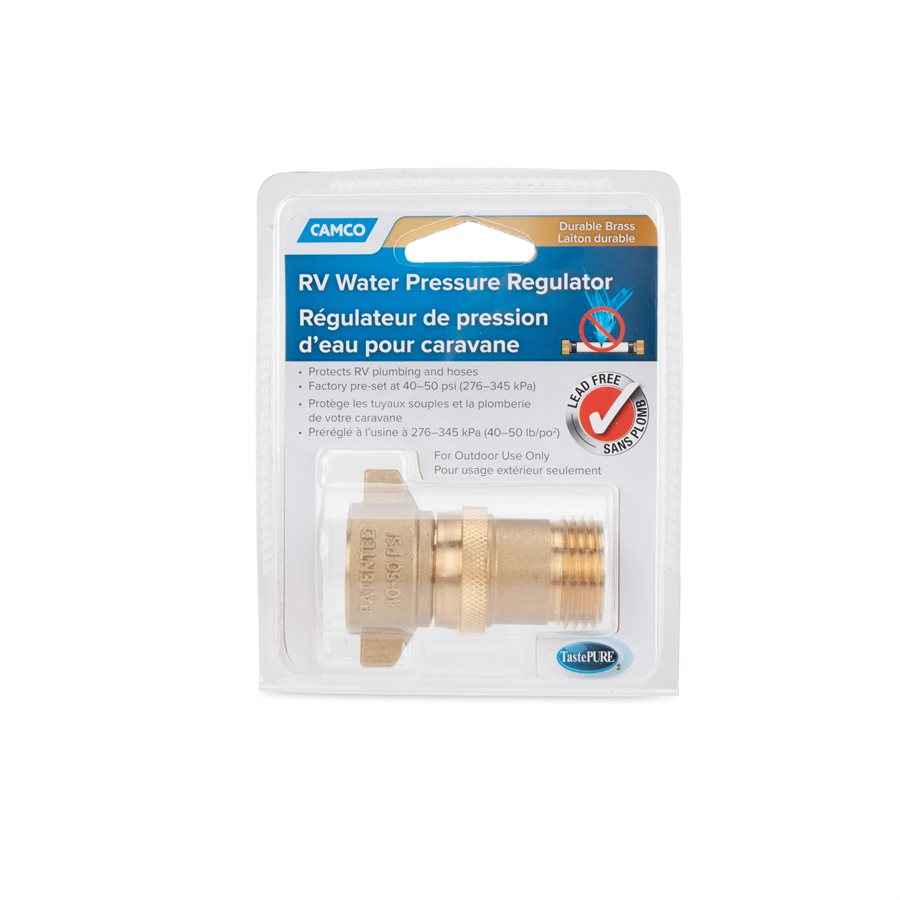 Camco 40055 Lead-Free Brass Drinking Water Pressure Regulator