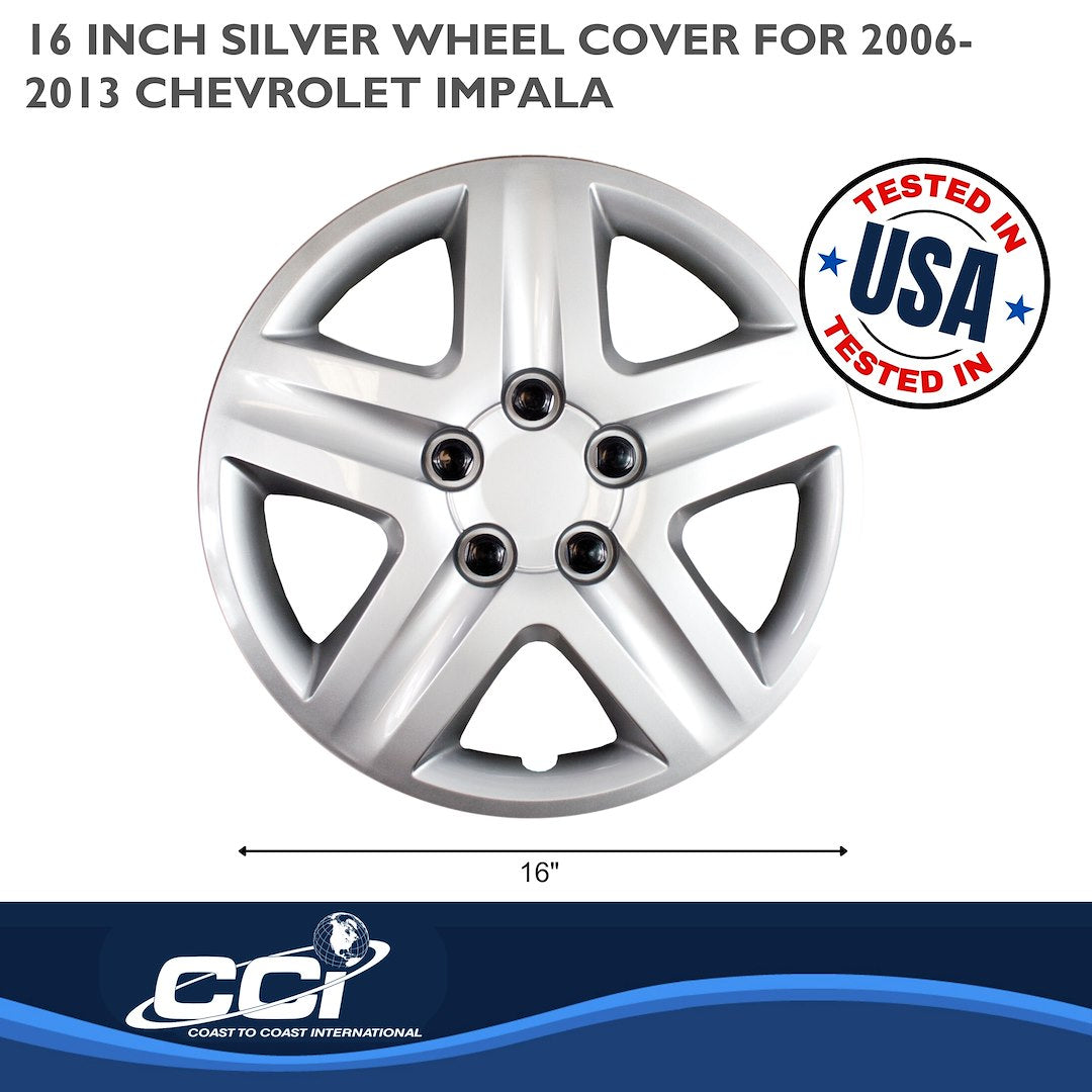 Coast To Coast 43116S Five-Spoke Wheel Covers for Impala - image 2