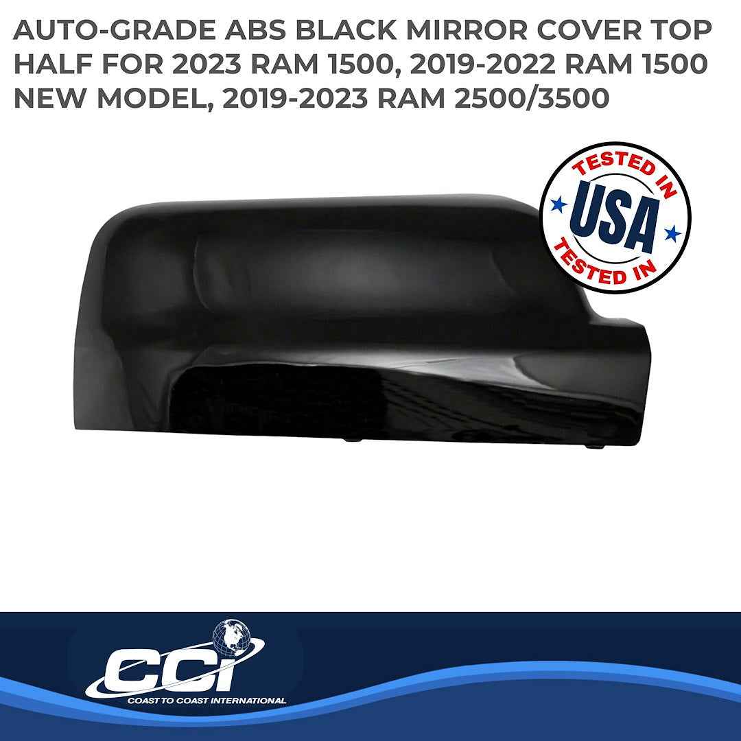 Coast To Coast MC67535BK Ram Painted Upper-Half Mirror Trim Set