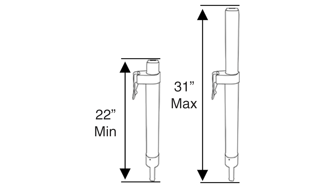Springfield Marine 1630801-A KingPin Stand-Up Seat Pedestal