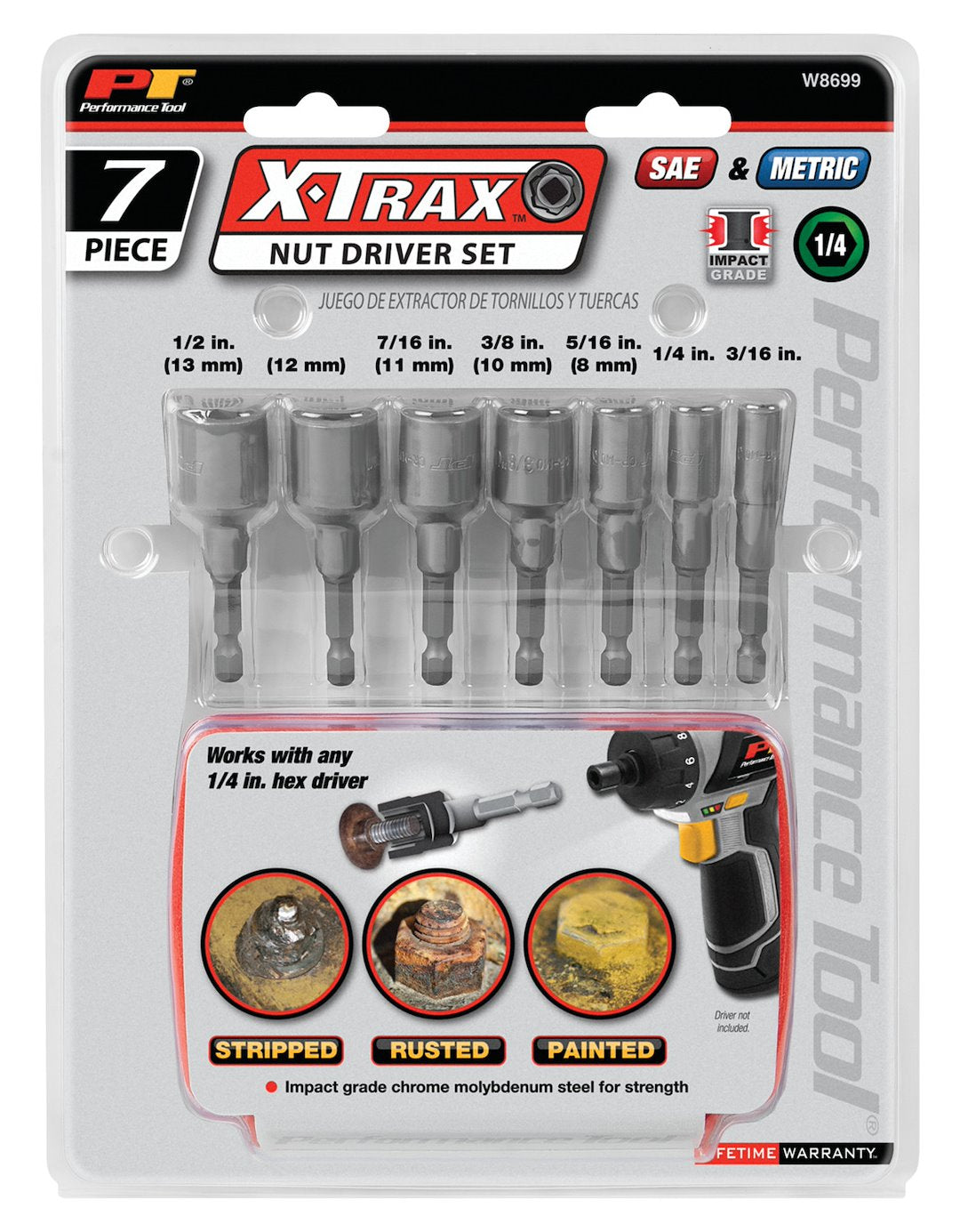 W8699 Nut Driver by Performance Tool