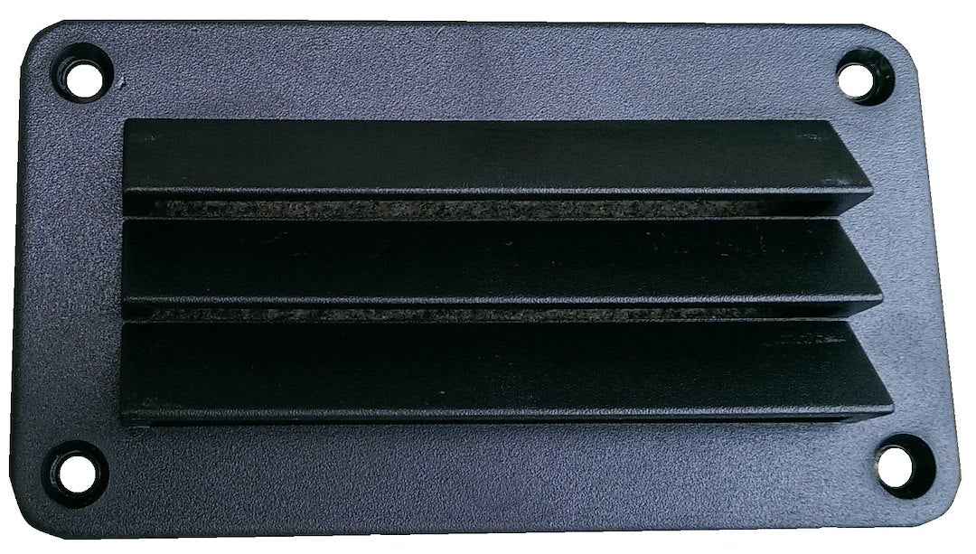 Heng's Industries Black ABS Fixed-Louver Wall Vent, 3 x 5 Inches – DV35B