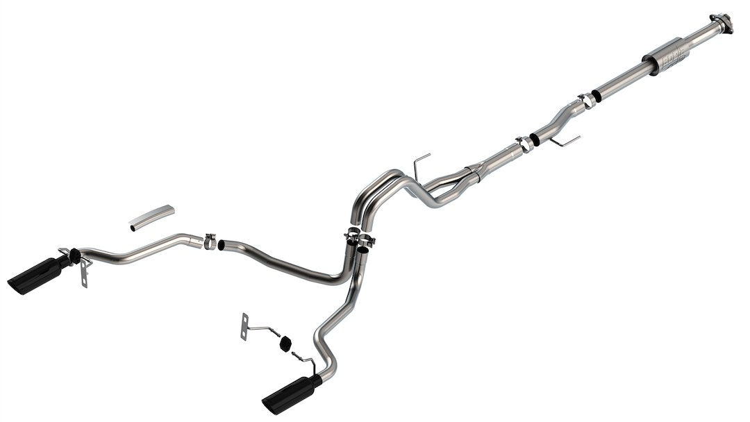 Borla 140864BC F-150 V6 ATAK Split-Rear Cat-Back - image 1