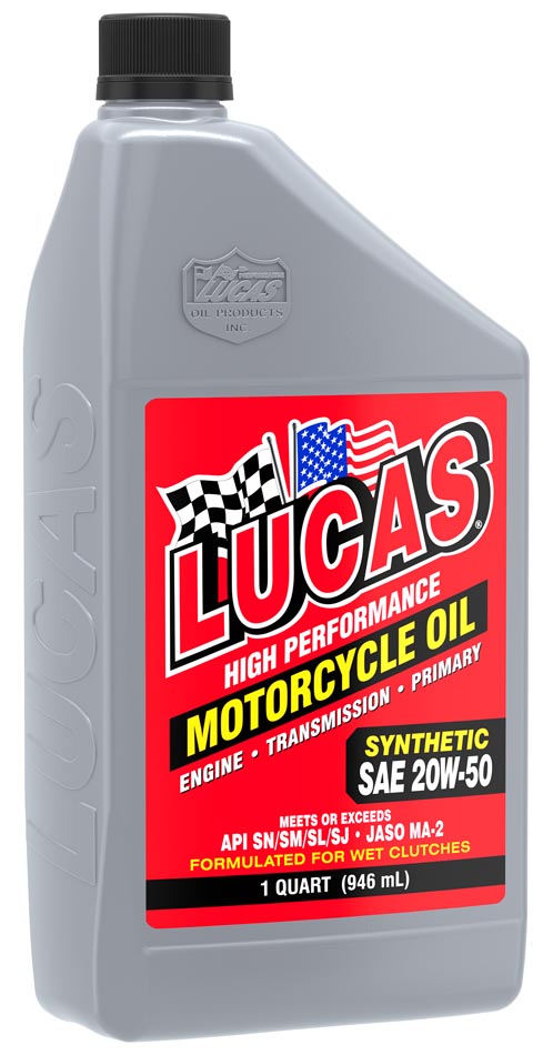 Lucas Oil 10702 Synthetic Four-Stroke Motorcycle Oil