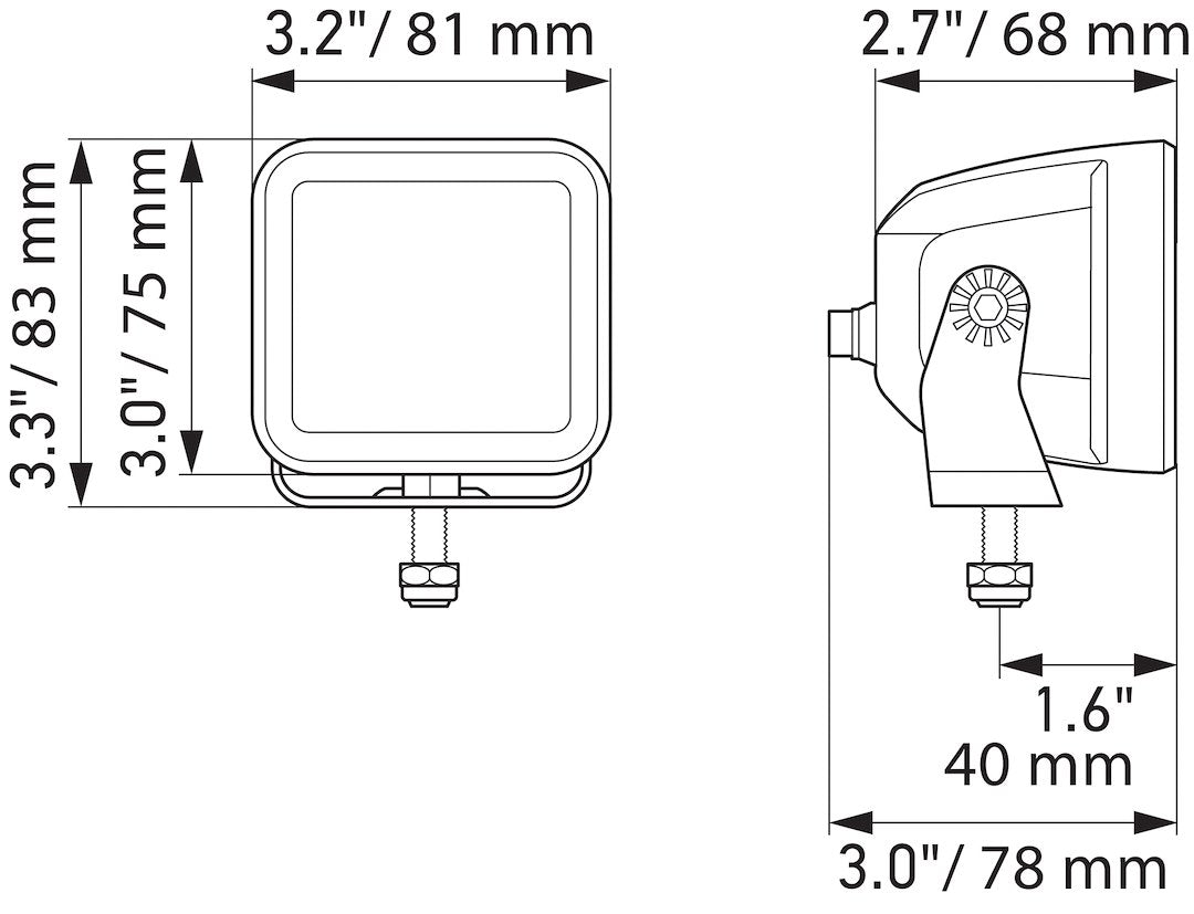 Hella 358176811 Black Magic Cube Lamp Kit