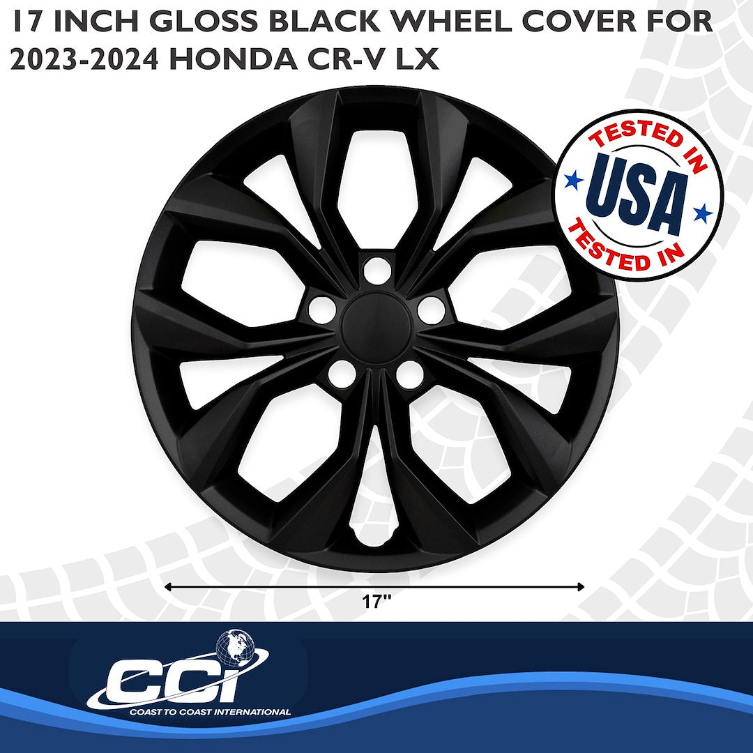 Coast To Coast 56217BLK CR-V LX 17-Inch Gloss Snap-On Set - image 3