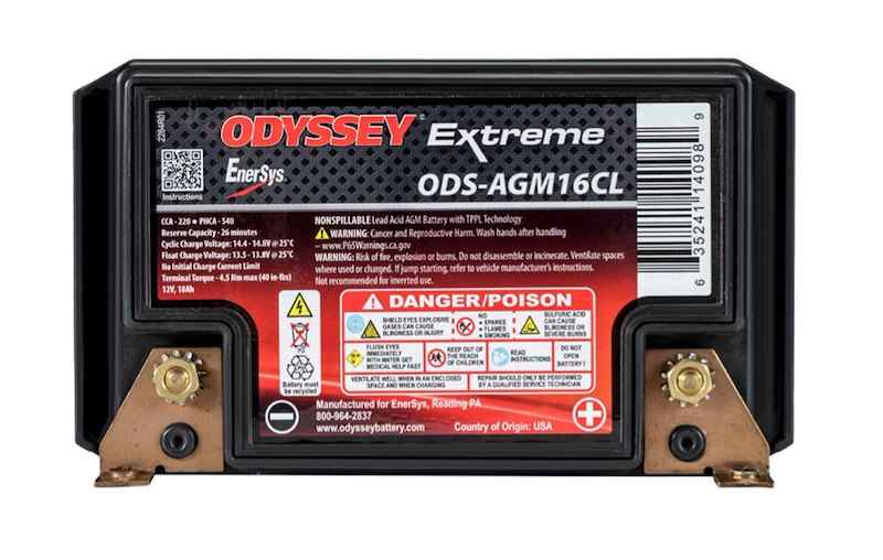 Odyssey Battery ODS-AGM16CL AGM Powersports Battery Odyssey Group 16 18Ah 220CCA – image 6