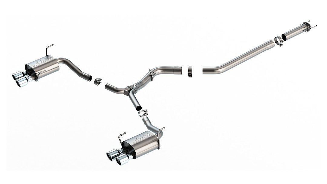 Borla 140907 WRX 2.4L S-Type Quad-Rear Cat-Back - image 1