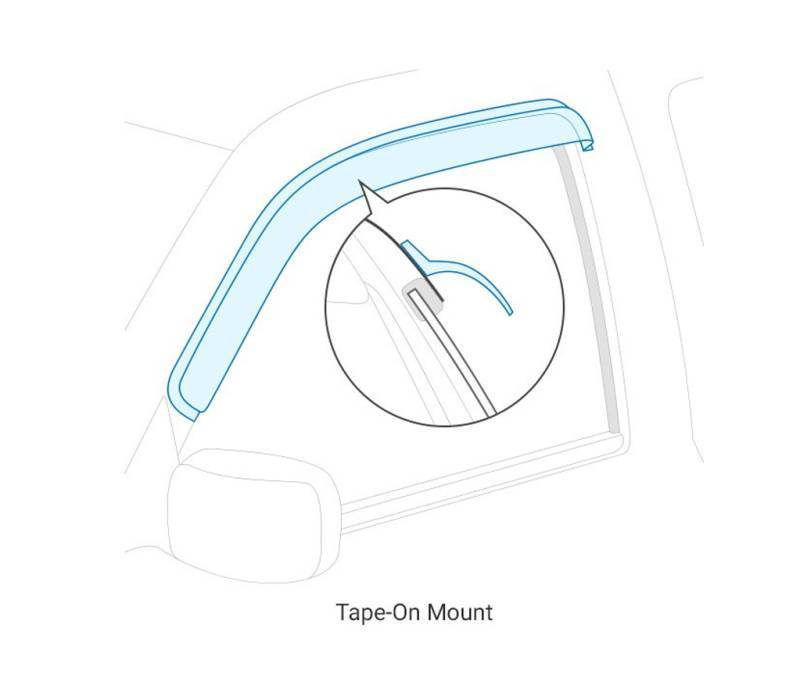 Black Horse Offroad 14-CHSLDC-14 GM Four-Piece Reinforced Acrylic Window Visors - image 12
