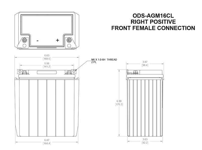 Odyssey Battery ODS-AGM16CL AGM Powersports Battery Odyssey Group 16 18Ah 220CCA – image 7