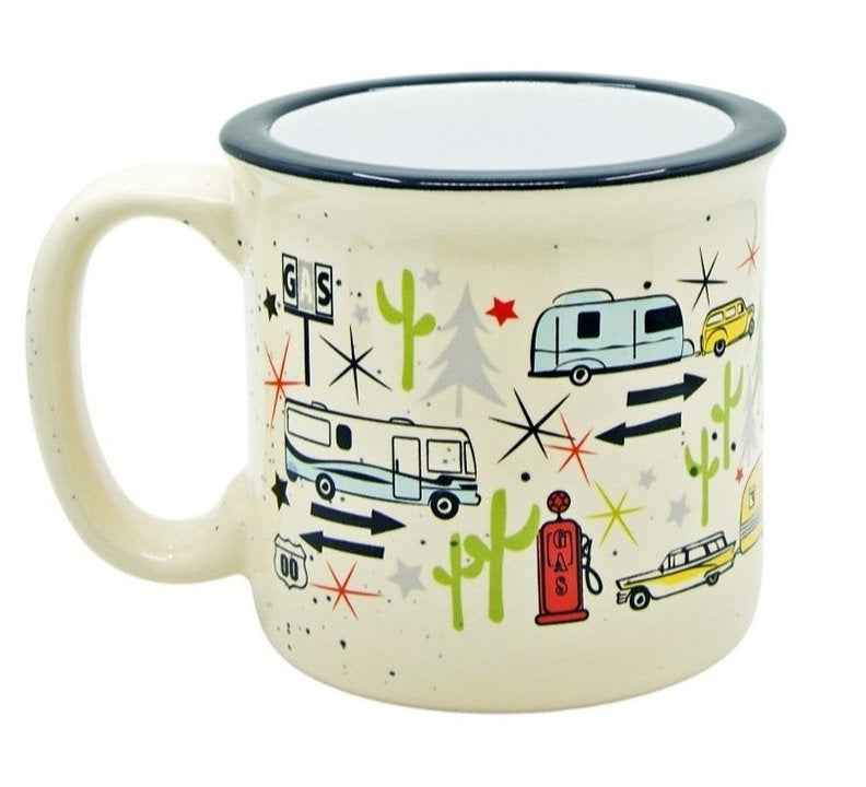 Camp Casual CC004C Wanderlust White 15-oz Ceramic Travel Mug