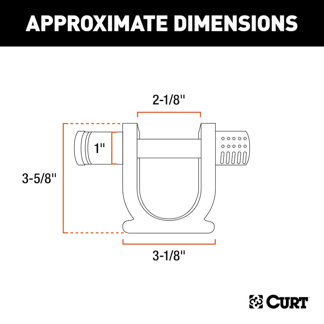 Curt 23255 Fifth Wheel Trailer Hitch King Pin Lock - image 6