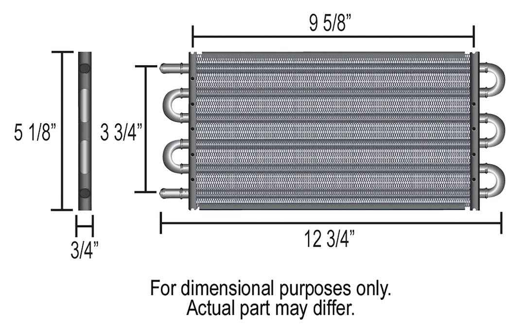 Derale 13101 Series 7000 Subcompact Transmission Cooler