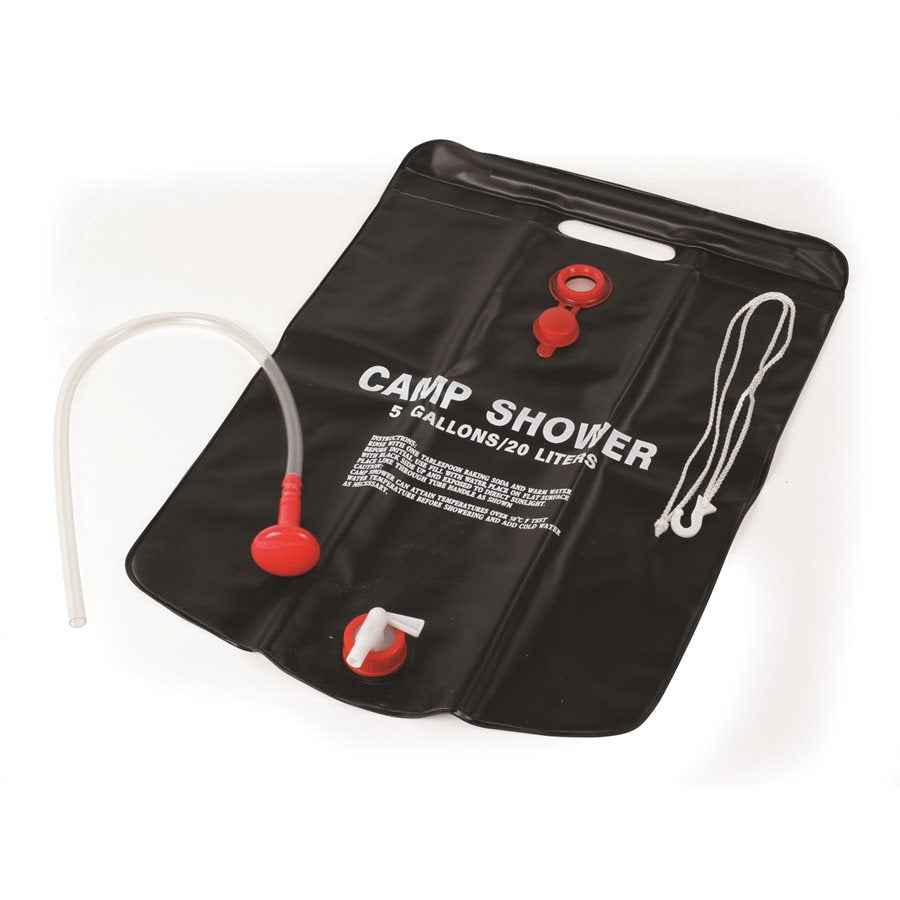 Camco 51368 Solar Camp Shower, 5.28-Gallon Capacity