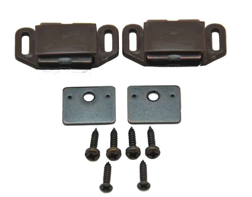 AP Products 013012 Brown Concealed Magnetic Door Catches, Pair
