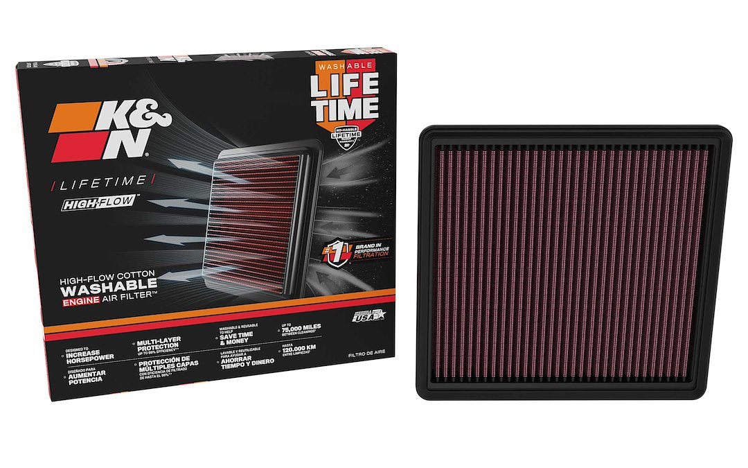 K&N 33-5157 High-Flow Drop-In Intake Filter