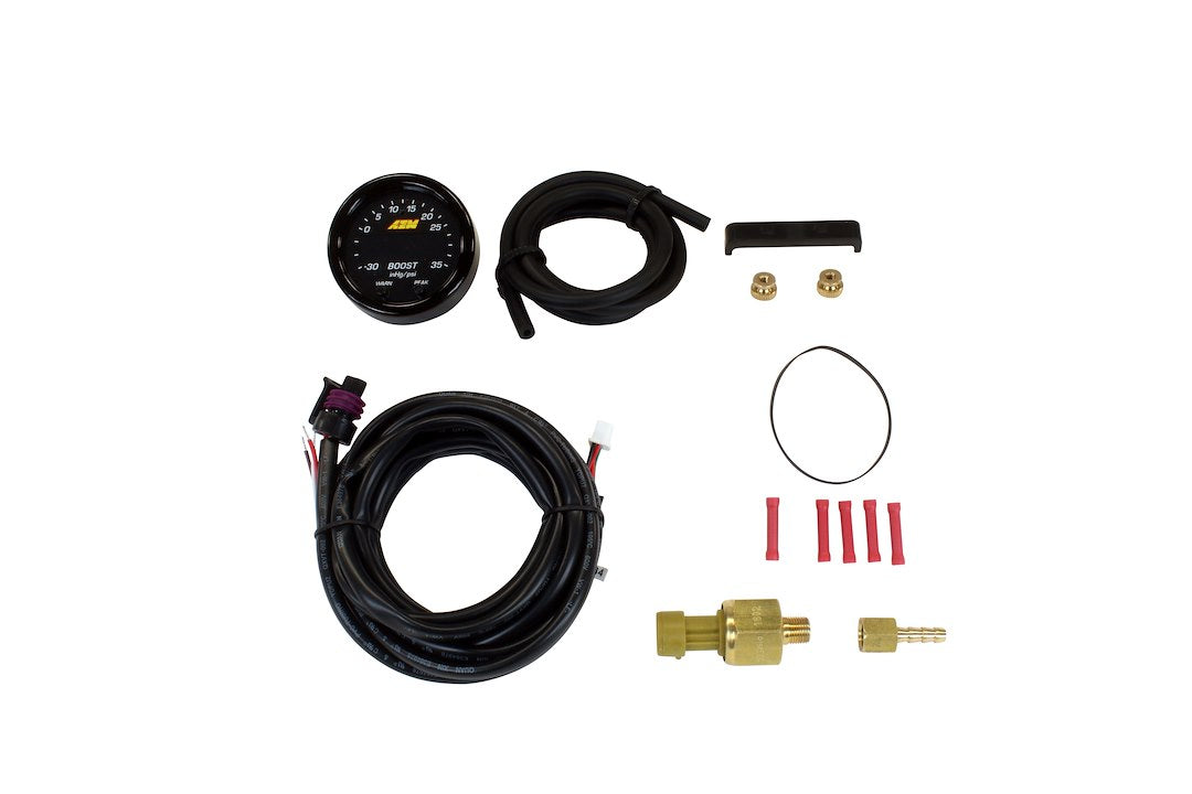 AEM Electronics 30-0306 X-Series Digital Boost Gauge, -30 to 35 PSI - image 1