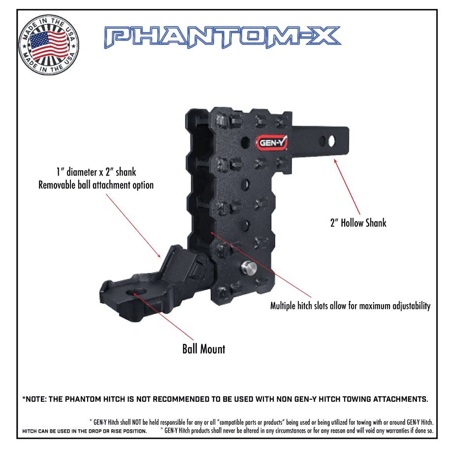 Gen-Y Hitch Gh-2414x Trailer Hitch Ball Mount - image 5