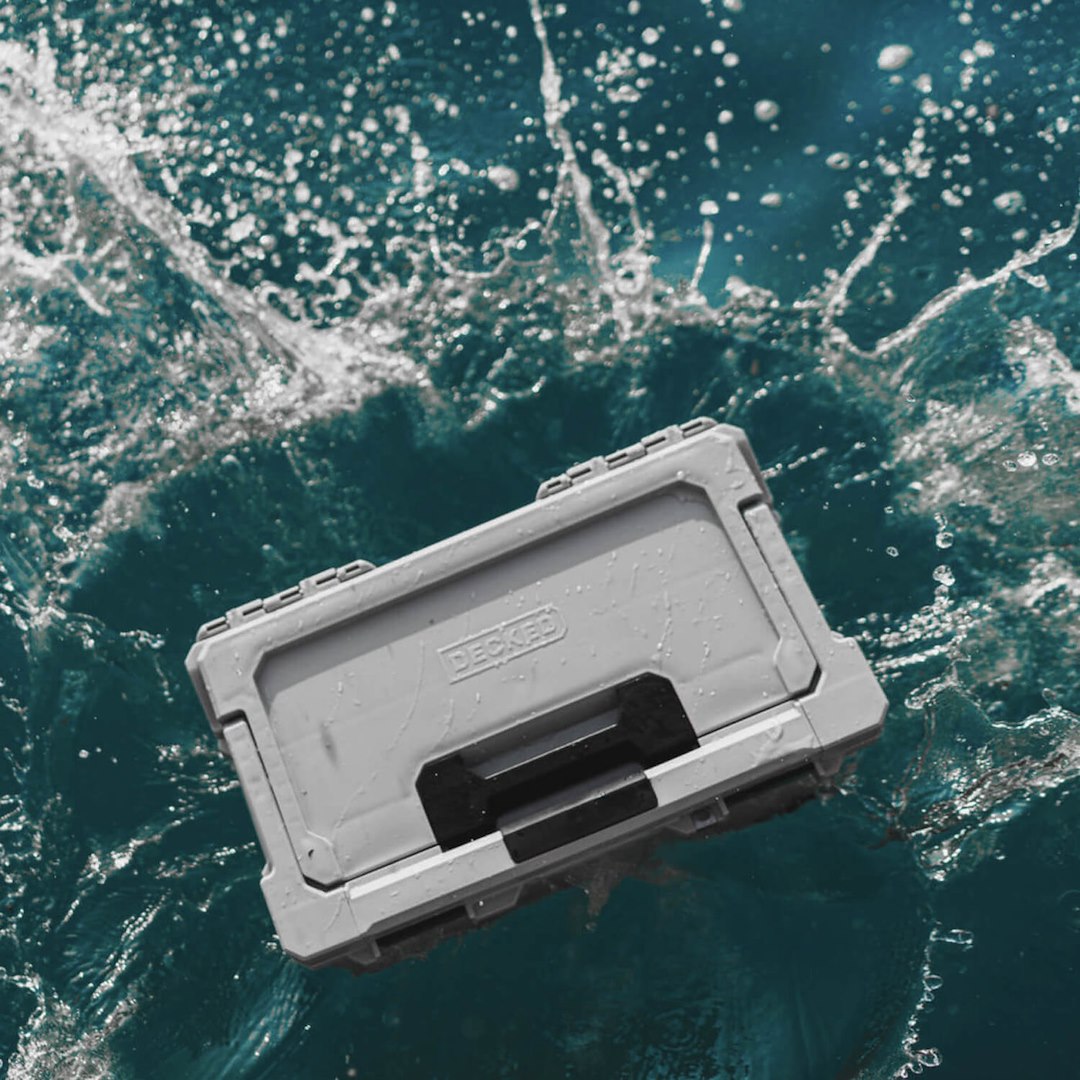 Decked A0010-SIXR-GRY Sixer 16 Portable Storage Box