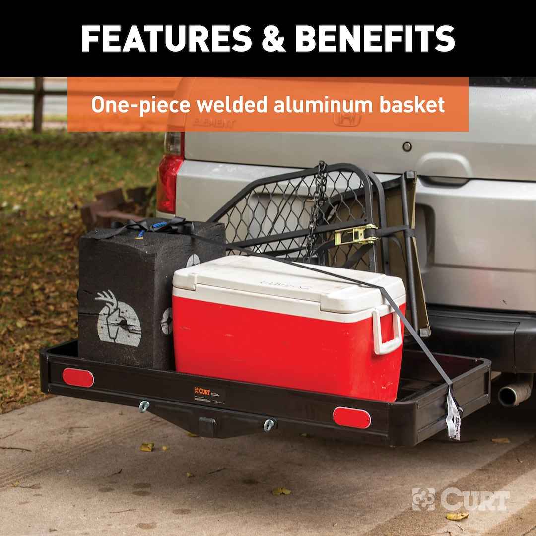 CURT Hitch Cargo Carrier - 49 in x 22-1/2 in, 2 in – 18113