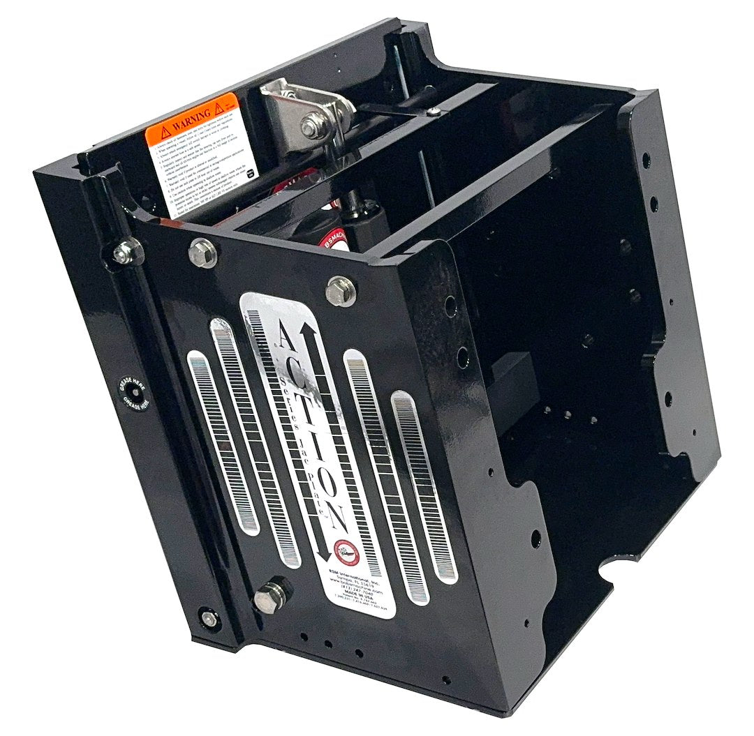 Bob's Machine 100-111000P-PCGBLK-NOSPN-NG Black Action Hydraulic Jack Plate, 10-Inch - image 1