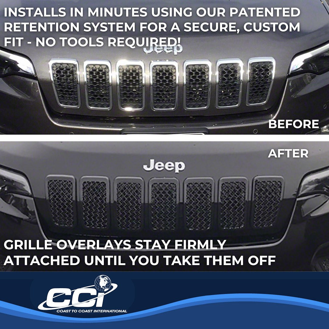 Coast To Coast GI485BLK Cherokee Gloss Mesh Grille Trim Kit - image 4