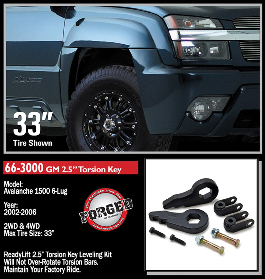 ReadyLift 66-3000 GM 1500 4WD Torsion-Key Leveling Set