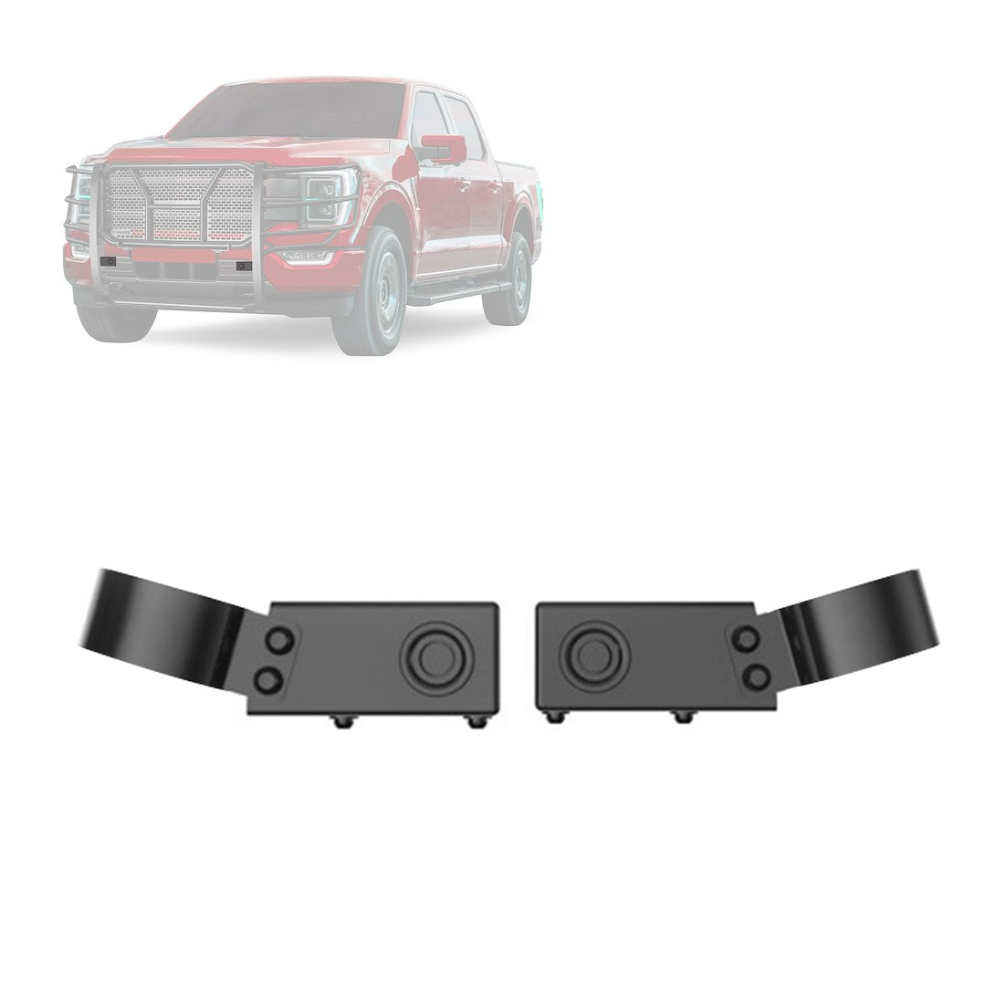 Black Horse Offroad GPS05B Steel Parking-Sensor Relocation Bracket Pair - image 1