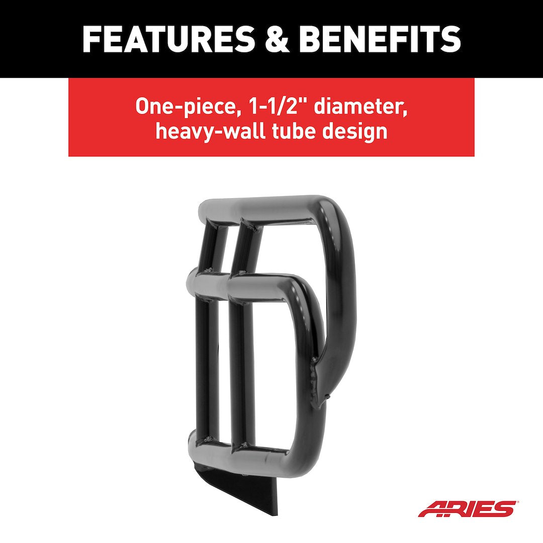 Aries 4076 Hummer H2 Matte Black Grille Guard - image 5