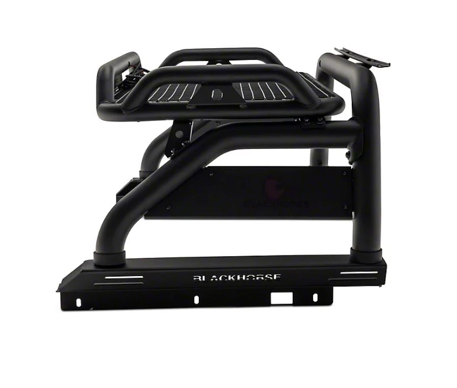 Black Horse Offroad ATRB7BK Atlas Frontier Tubular Bed Bar, 50-in Mount - image 8