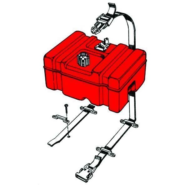 T-H Marine Fch-1-Dp Boat Fuel Tank Hold Down - image 2
