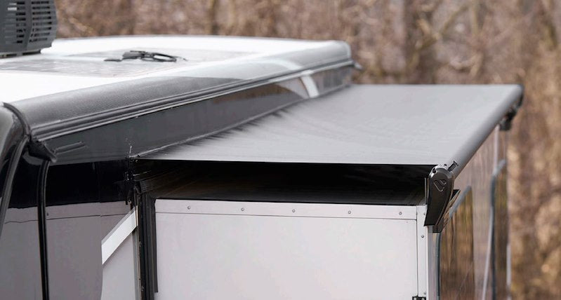 Velarium VSTK19200000 192" RV Slide-Out Topper Awning – Black Vinyl