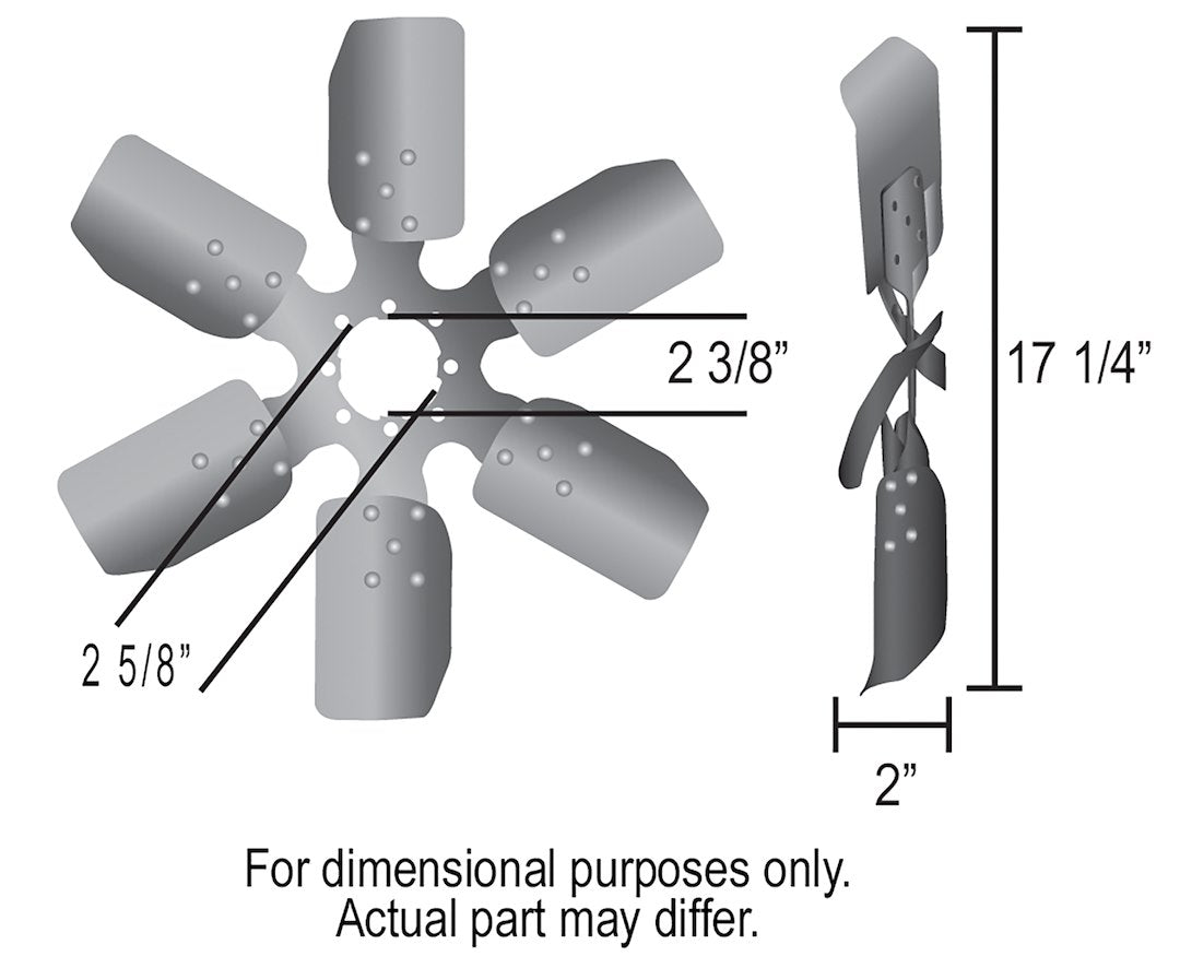 Derale 17117 Mechanical Pusher Clutch Fan - image 3