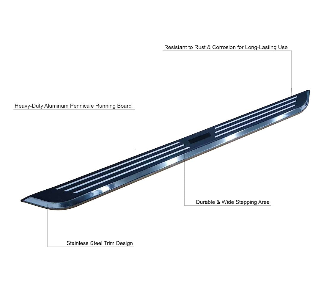 Black Horse Offroad PIT870 Pinnacle Matte-Black Board Pair, 350 lb - image 6