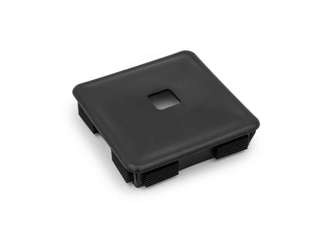 B&B Molders 94163 Black 3-1/4-Inch Square Sewer Bumper Cap