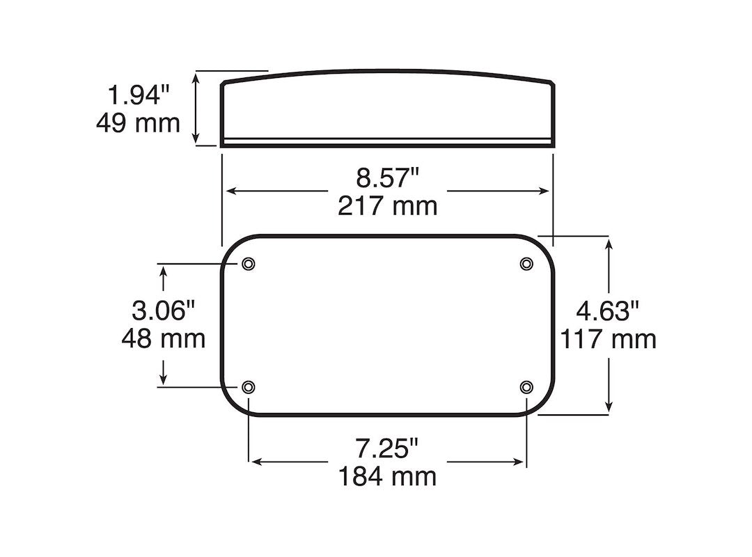 Peterson Mfg. Surface Mount License/ Stop/ Tail/ Turn Light (V25921)