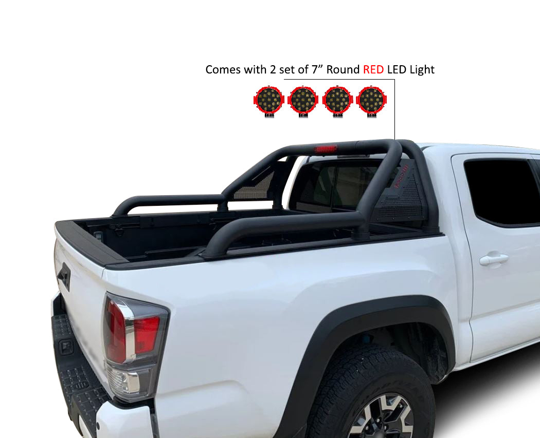 Black Horse Offroad GLRB-03B-PLR Gladiator Lighted Tubular Bed-Bar Kit - image 11