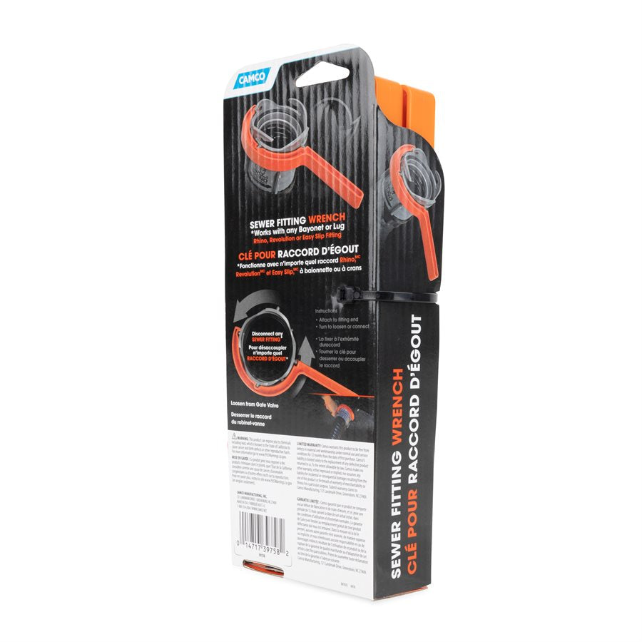 Camco Sewer Cleanout Wrench (39758) – Material: Plastic