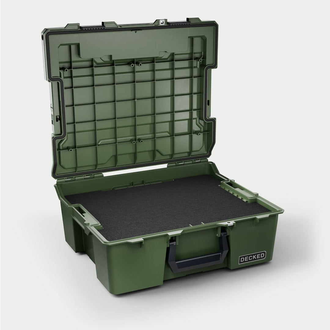 Decked A0020-HRAK-GRN Halfrack 32 Portable Storage Box