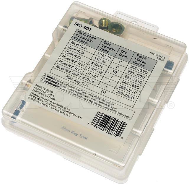 Dorman 963-997 Rivet-Nut Installation and Fastener Kit - image 4